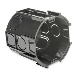 Süllyesztett kötő-/szerelvénydoboz (MÜDS) 1-es kerek 75mm-átmérő fekete műanyag ASDT 70 Dietzel - 103050