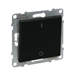 Suno 102 2P kapcsoló (O-I) 102 2P kapcsoló betét közp. fedéllel fekete süllyesztett IP20 LEGRAND - 721402