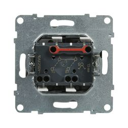 Suno 105 2x1P csillárkapcsoló 101 1P kapcsoló betét közp. fedéllel alumínium süllyesztett LEGRAND - 721305