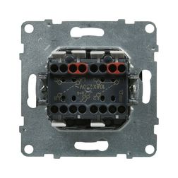 Suno 106+6 kettős váltókapcsoló 106+6 kettős váltókapcsoló betét közp. fedéllel fehér LEGRAND - 721108