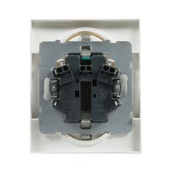 Suno 162/2 dugalj földelt gyerekzárral fehér IP20 süllyesztett rugós LEGRAND - 721126