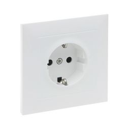 Suno 162 dugalj földelt gyerekzárral fehér IP20 süllyesztett csavaros LEGRAND - 721128