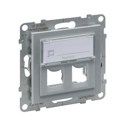 Suno adatcsatlakozó adapter kettős Keystone műanyag alumínium LEGRAND - 721346