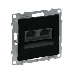 Suno adatcsatlakozó dugalj UTP 2xRJ45 8(8) Cat5e fekete LEGRAND - 721451