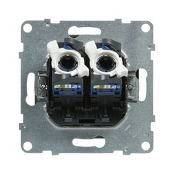 Suno adatcsatlakozó dugalj UTP 2xRJ45 8(8) Cat6 alumínium LEGRAND - 721353