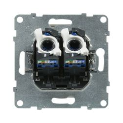 Suno adatcsatlakozó dugalj UTP 2xRJ45 8(8) Cat6 fehér LEGRAND - 721153