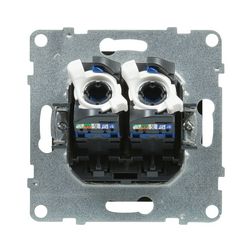 Suno adatcsatlakozó dugalj UTP 2xRJ45 8(8) Cat6 fekete LEGRAND - 721453