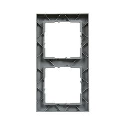 Suno keret 2-egység vízszintes és függőleges műanyag alumínium kefélt LEGRAND - 721562