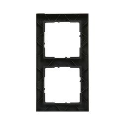 Suno keret 2-egység vízszintes és függőleges műanyag fekete lakkozott LEGRAND - 721522
