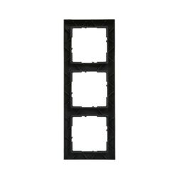 Suno keret 3-egység vízszintes és függőleges műanyag fekete lakkozott LEGRAND - 721523