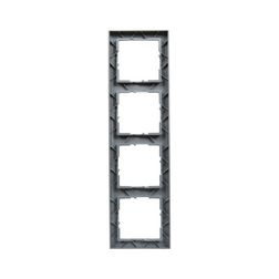 Suno keret 4-egység vízszintes és függőleges műanyag alumínium lakkozott LEGRAND - 721514