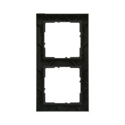 Suno keret mintás 2-egység vízszintes és függőleges műanyag fekete lakkozott LEGRAND - 721572
