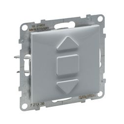 Suno redőnymozgató 1P betét közp. fedéllel NR105 1P nyomó billentyűs alumínium műanyag LEGRAND - 721338