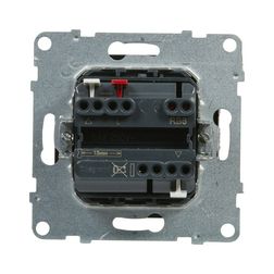 Suno redőnymozgató 1P betét közp. fedéllel R105 1P kapcsoló billentyűs fekete műanyag LEGRAND - 721439