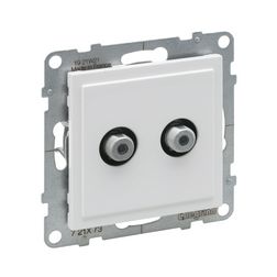 Suno TV (F) 2-kimenet végzáró süllyesztett 1.5dB/860MHz fehér 1.5dB/2150MHz LEGRAND - 721173