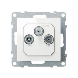Suno TV-R-SAT 3-kimenet végzáró süllyesztett 1.5dB/860MHz fehér 2dB/2150MHz LEGRAND - 721167