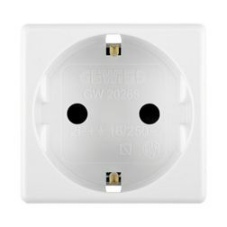 System 162 dugalj földelt gyerekzárral fehér IP41 modultartó csavaros GEWISS - GW20265