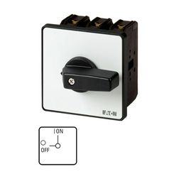 Szakaszoló be-ki kapcsoló 100A 3P 37kW/400VAC-3 beépíthető fix fekete P3-100/E EATON - 067201