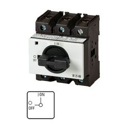 Szakaszoló be-ki kapcsoló 100A 3P 37kW/400VAC-3 sorolható fix fekete P3-100/IVS EATON - 081439