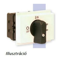 Szakaszoló be-ki kapcsoló 63A 3P 22kW/400VAC-3 sorolható fix fekete ML2-063-V-9131 MERZ - MZ37170