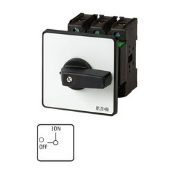 Szakaszoló be-ki kapcsoló 63A 3P 30kW/400VAC-3 ráépíthető közéépíthető fix fekete P3-63/Z EATON - 050591
