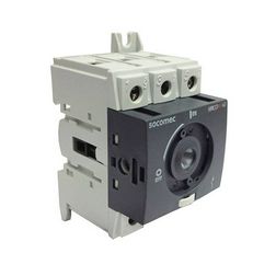 Szakaszoló be-ki kapcsoló alapkészülék 63A 3P ráépíthető sorolható fix Sirco M2 SOCOMEC - 22003006