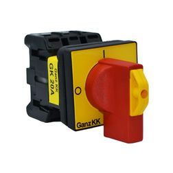 Szakaszoló fő- és vészkapcsoló 20A 3P 690V beépíthető fix zárható GK20A-T203/04E Ganz KK - 610-0202-306