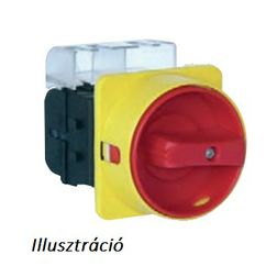 Szakaszoló fő- és vészkapcsoló 63A 3P 22kW/400VAC-3 beépíthető fix piros ML2-063-E-1850-HS MERZ - MZ37002