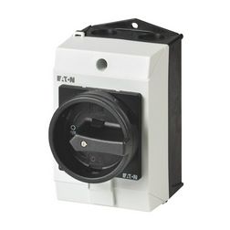 Szakaszoló főkapcsoló 20A 3P 5.5kW/400VAC-3 ráépíthető tokozott fekete T0-2-15679/I1/SVB-SW EATON - 207150