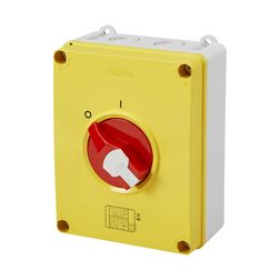 Szakaszoló vész- be-ki kapcsoló 3P 63A tokozott IP66 70RTHP GEWISS - GW70437P