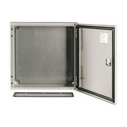 Szekrény fali sorolható acél szerelőlappal 400mm 400mmx 150mmx IP66 szürke CS-44/150 EATON - 111683