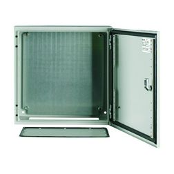 Szekrény fali sorolható acél szerelőlappal 400mm 400mmx 200mmx IP66 szürke CS-44/200 EATON - 111684
