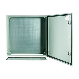 Szekrény fali sorolható acél szerelőlappal 600mm 600mmx 250mmx IP66 szürke CS-66/250 EATON - 111699