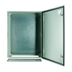 Szekrény fali sorolható acél szerelőlappal 800mm 600mmx 300mmx IP66 szürke CS-86/300 EATON - 111708