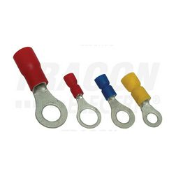 Szemes saru 1,5mm2 3M/csavar gyűrűs-alakú PVC piros réz ónozott TRACON - PSZ3