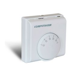 Szobatermosztát analóg komplett 5-30°C 1v 10A 230V falonkívüli fehér QUANTRAX - TR-010