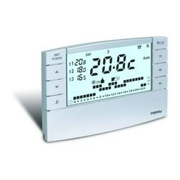 Szobatermosztát programozható LCD 2x1,5V/AA öntanuló 1v digitális 5-38°C 5A 250V fehér PERRY - 1CRCR023B