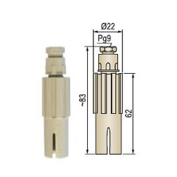 Szondafej KRK szintkapcsolóhoz kábelre szerelhető műanyag Nivelco - KSK-201-0