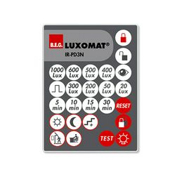 Távirányító PD3(4)N-1C érzékelőhöz infravörös (IR) fekete IR-PD3N B.E.G. - 92105