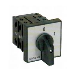 Terhelés 0-1-2 átkapcsoló 3P 32A előlapra KK1-32-6006 Ganz KK - 1AF6006BB00M30
