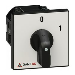 Terhelés 0-1 be-ki kapcsoló 3P 63A előlapra KK2-63-6002 Ganz KK - 902-6002-701