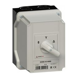 Terhelés csillag-delta kapcsoló 3P 63A tokozott KKM2-63-6009 Ganz KK - 904-6009-742