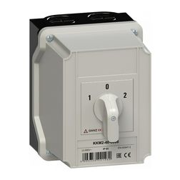Terhelés irányváltó kapcsoló 3P 40A tokozott KKM2-40-6008 Ganz KK - 903-6008-642