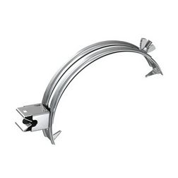 Tető-vezetéktartó kúpcserépre Niro-A Rd8 nemesacél V2A bepattintós bilincs VI J.PRÖPSTER - 111144