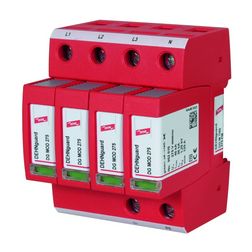Túlfeszültség-korlátozó DEHNguard C 4P T2 TN-S 230V/AC 40kA 4M DG M TNS 275 FM DEHN - 952405