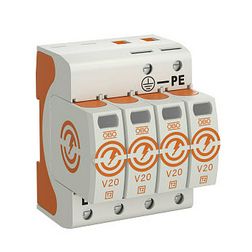 Túlfeszültség-levezető C 4P T2 TNC TN-S TN-C-S TN 230V/AC 40kA 4M V20-4-280 OBO-BETTERMANN - 5095164