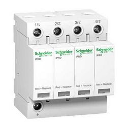 Túlfeszültség-levezető dugaszolható 4P T2 TNC 350V/AC 20kA 8M Acti9 iQuick PRD Schneider - A9L20400