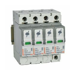 Túlfeszültség-levezető dugaszolható kombi T1+T2 4P T2 TNC TN-S TT 400V/AC 50kA 4M imax LEGRAND - 412253