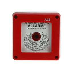 Tűzvédelmi kézi jelzésadó falonkívüli kalapáccsal IP55 tűzriasztó (piros) műanyag piros IP55 ABB - M131800000