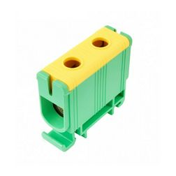 Univerzális sorkapocs PE zöld-sárga 16-95mm2Cu/Alu 1P csavaros UK 95/1 PE Pollmann - 2090109
